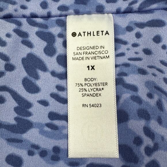 Athleta Elation Printed 7" Inseam Workout Athletic Bike Shorts Women's Size 1X - Picture 5 of 6